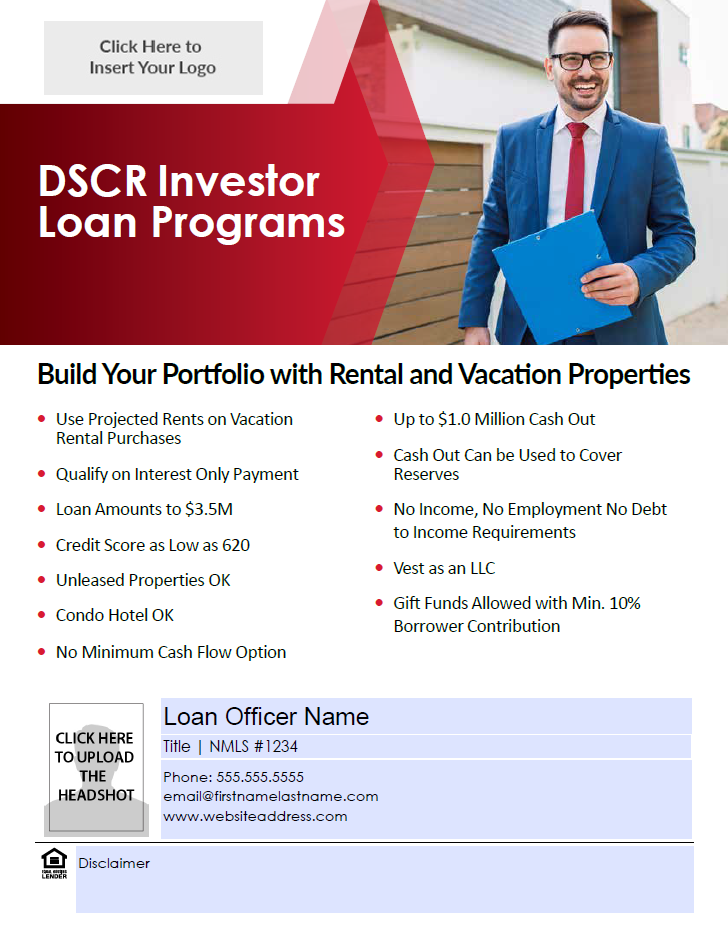 Investor Loan Program Flyer